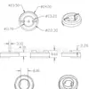 Base de anillo magnético de 24 mm 133, base de inductor 133, base BASE 133