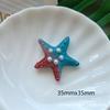 Serie de conchas de estrella de mar con degradado transfronterizo Accesorios para manualidades Accesorios para el cabello de imitación de concha perlada Material de decoración para carcasas de teléfono móvil Pegatinas