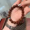 Ratón Dorado Púrpura Hacedor de Fortuna Pulsera de Hilo para la Mano Sin Fase Tallado Original en Semilla Pulsera de Hilo Simple para Hombres y Mujeres