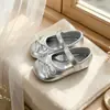 Zapatos de Cuero Estilo Ballet para Niñas 2026 Primavera y Otoño Nuevos Lazos Zapatos de Princesa para Actuación de Bebé Suela Suave Mocasines