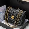 Bolso Acolchado Estilo Tweed con Cadena Gran Capacidad 2025 Nuevo Bolso Cruzado de Hombro para Viajes de Negocios Moda Textura de Alta Gama