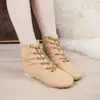 Botas de Jazz de Caña Alta Zapatos de Práctica Zapatos de Ballet Étnico Zapatos de Práctica de Suela Blanda Zapatos de Pole Dance Danza Moderna