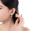 Eneweini Nuevo Otoño e Invierno Geometría Plata 935 Broche Estilo Coreano Joyería Moda preventa Pendientes Pendientes Mujer