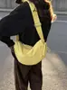 Nueva Bolsa Grande para Empanadas para Mujer, Bolso Cruzado Ultraligero, Bolso de Hombro Impermeable de Nailon Casual, Bolso Deportivo Color Sólido Estilo Coreano