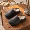 Pantuflas de Algodón EVA Hamuding para Mujer, Calientes con Felpa Adicional, Resistentes a la Suciedad, Fáciles de Limpiar, Silenciosas, Antideslizantes, Impermeables para Interiores