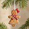 Nuevos adornos navideños transfronterizos, adornos colgantes, guirnaldas, casitas de jengibre DIY, colgantes navideños de resina de hombre de jengibre