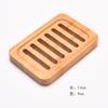 Caja de jabón Amazon al por mayor de madera de bambú no acuática bandeja de jabón de baño para hotel con letras para el hogar simple caja de jabón con drenaje