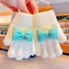 Guantes de Rebaja para Niñas, Nuevo Estilo Otoño e Invierno, Guantes Cálidos y a Prueba de Frío Kuromi de Cinco Dedos para Niños Pequeños y Niños