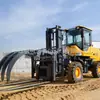 Transportando Empilhadeiras Off-Road, Empilhadeiras Diesel Multifuncionais de 3 Toneladas, Empilhadeiras de Elevação Totalmente Automáticas Integradas de 6 Toneladas