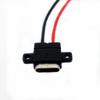 Conector hembra TIPO C2P con oreja para orificio de tornillo 2p con terminal de cable 2.0 tipo-c conector hembra USB a prueba de agua