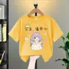 Camiseta de Manga Curta para Menina Verão Novo Estilo Para Tirar Fotos Pequena Princesa Vestido de Verão Menina Algodão Puro Desenho Animado Camiseta Top Tendência