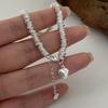 Pulsera de círculo de amor brillante diseño de nicho femenino lujo ligero retro pulsera de alta gama 2023 nueva moda