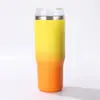 Taza de Coche Pintada Personalizada Transfronteriza Europea y Americana Más Vendida, Taza Aislada de Doble Capa de Acero Inoxidable, Taza de Agua al Vacío para Exteriores, Taza de Hielo