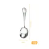 Colher de Sopa de Aço Inoxidável 304 para Uso Doméstico, Colher de Servir, Colher Comunal de Cabo Longo Espessado, Espátula Comunal, Colher de Servir