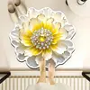 Tapete de Chão Florido Estéreo 3D, Absorvente de Água, Tapete de Chão de Lama Diatomácea Antiderrapante, Resistente ao Desgaste e Durável, Tapete de Chão Artístico de Flor para Banheiro