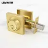 Cerradura de Pestillo Cuadrada Negra Mate Estilo Americano Transfronteriza Cerradura Oculta para Puerta Interior Cerradura Auxiliar para Puerta Principal de Aleación de Zinc Cerradura Invisible de Paso