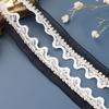 Novo Estilo de Bolinhas Fio de Renda Tricô Solúvel em Água Acessórios para Roupas DIY Renda Elástica Vestido de Casamento Padrão Floral