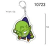 Llavero de Acrílico Transparente con Impresión a Doble Cara Periférico de Anime Dragon Ball Goku Colgante de Regalo Pequeño de Dibujos Animados