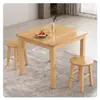 Mesa de Comedor de Madera Maciza Mesa Rápida Mesa para Snacks Mesa y Sillas para Catering Mesa Cuadrada Madera Maciza Cuadrada Mesa Grande para Puestos Callejeros Tienda de Fideos Universal