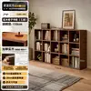 Estantería de Madera Maciza de Pie Apoyada en la Pared Estantería para Libros Infantiles Gabinete de Almacenamiento y Exhibición para Sala de Estar Gabinete Combinado de Cuadrícula para Jardín de Infancia Gabinete Bajo