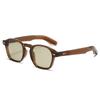 65012 Tendencia europea y americana nueva moda gafas de sol personalizadas lentes degradadas de uña de arroz gafas de sol exclusivas transfronterizas