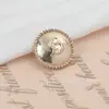 Botões Metálicos Retro Casaco Corta-vento Terno Botões Ponto Preto Dourado Óleo High-End Botões Decorativos Superiores de Perna Alta