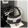 Bolso tote versátil y sencillo para mujer, elegante bolso de hombro para el trabajo, bolso ligero casual para debajo del brazo para mujer, nuevo color crema, estilo dulce
