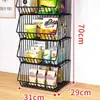 Estante para Snacks Mesa de Cocina Estante de Snacks de Múltiples Capas Mesa para el Hogar Estante para Bebidas Escritorio de Sala de Estar Estante para Frutas