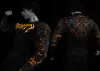 Breathedivinity Marca Americana de Moda Estilo Escuro Camiseta Masculina de Manga Longa Esportes Fitness Top de Alta Elasticidade