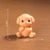 Micro-paisagem Criativa Fofa Brilhante Poodle Filhote Casa de Bonecas DIY Acessórios Decorativos Mini Enfeites de Mesa