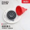 Embudo Jinda rimei 1651 silicona plegable multifunción retráctil portátil dispensador a prueba de fugas de aceite cocina