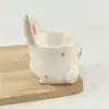 Taza para Huevo de Conejo de Pascua Transfronteriza Artesanía Cerámica Creativa Adornos Diarios para el Hogar Taza de Conejo Decoración Linda Dehua