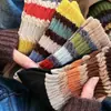 Meias femininas da moda populares para o início do outono, novas meias empilhadas de cano médio, estilo coreano, meias femininas estilosas de cintura alta, meias da moda de comprimento médio