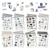 8 Pegatinas Originales Guka de Esperando el Fin de Semana para Decorar Manualidades, Pegatinas Impermeables Coreanas Insdiy Hechas a Mano