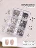 Estilo de Chica Hot Europea y Americana Joyería para Uñas con Remaches Metálicos Estilo Popular de Celebridad de Internet Cono Sólido Semisemicircular Accesorios de Diamantes para Uñas DIY