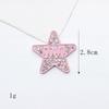 Letra de resina Kuisha con forma de estrella de cinco puntas para teléfono móvil, salida de aire del coche, accesorios de bricolaje, accesorios para el cabello, agujero para la boca del zapato.