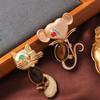 Broche Vintage Nuevo Gato Ratón Accesorios Moda Simple Pin Animal Doble Propósito Cárdigan Anti-deslizamiento Hebilla Ligera para Chal