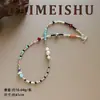 Collar de cuentas estilo resort bohemio de nicho Qingdao Daimishu con cuentas de concha y piedra natural, cadena de clavícula en capas para mujer