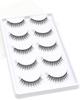 Novato Tres Colores Princesa Universitaria Pestañas Postizas Extensión Extremo de Ojo Natural Cruzado Segmentado Tallo Transparente Grupo Individual Mami