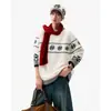 Popular Transfronterizo Talla Europea Talla Grande Sombrero Gratis Suéter Jacquard Fair Isle Hombre Navidad Otoño e Invierno Fábrica Venta al por Mayor
