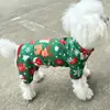 26 Roupas de Natal para animais de estimação para cães pequenos e médios, colete de Natal, roupa de quatro patas, camiseta fina estampada, transfronteiriça