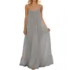 Vestido de Lino de Seda Helada de Moda Talla Grande Moda para Mujer Sexy Patchwork Vestido Largo Todo en Stock en Amazon y Aliexpress