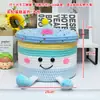Cubo de la Fortuna para Sala de Estar, Cuenco del Tesoro, Cesta de Almacenamiento de Ropa para Dormitorio Tejida con Cuerda de Algodón, Cesta Redonda para Almacenamiento de Juguetes, Almacenamiento Decorativo