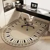 Alfombra con forma de arco nórdico transfronteriza, alfombrilla antideslizante para silla de ordenador, alfombrilla para suelo de vestidor y tocador, alfombrilla redonda para estudio en casa
