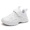 Venta caliente transfronteriza de zapatos para niños, zapatos blancos para niños, zapatillas de malla transpirables para niños, zapatillas para correr para niñas de rendimiento escolar.
