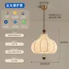 Candelabro Vintage de Dormitorio Estilo Francés, Estética de la Dinastía Song, Lámpara de Tela Acogedora para Habitación, Iluminación Retro de Comedor y Estudio en Nanyang