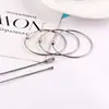 Llavero Colgante Color Caramelo de Metal Fuente de Fábrica Decoración Accesorios DIY Anillo de Alambre de Acero Recubierto de Goma Colorido Acero Inoxidable