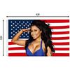 Bandeira Nicki Minaj 3x5 Pés Fornecimento Transfronteiriço Tapeçaria Interna Fundo Bandeira Americana Tecido de Poliéster 100D