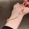 Collar de mariposa fritillary de perla de agua dulce cadena para la clavícula pulsera barroca moda para mujer diseño simple de cierre ot