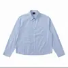 Camisa Listrada Casual Retrô Intelectual Cleanfit de Alta Qualidade para Primavera/Verão, Fina, Relaxada e Casual, Estilo Coreano